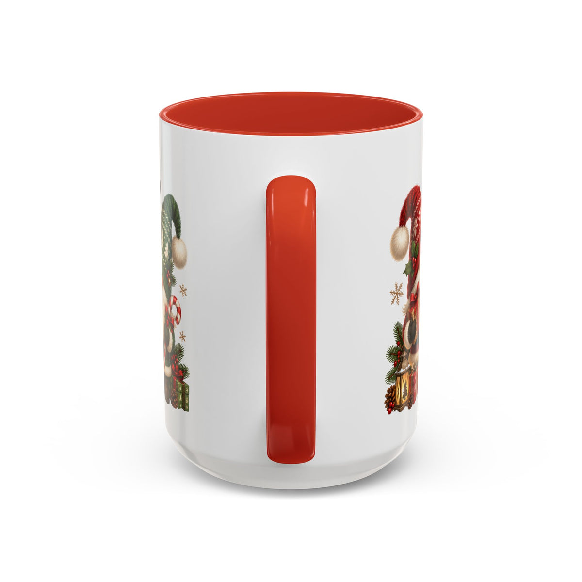 Festive Christmas Gnome and Reindeer Coffee Mug