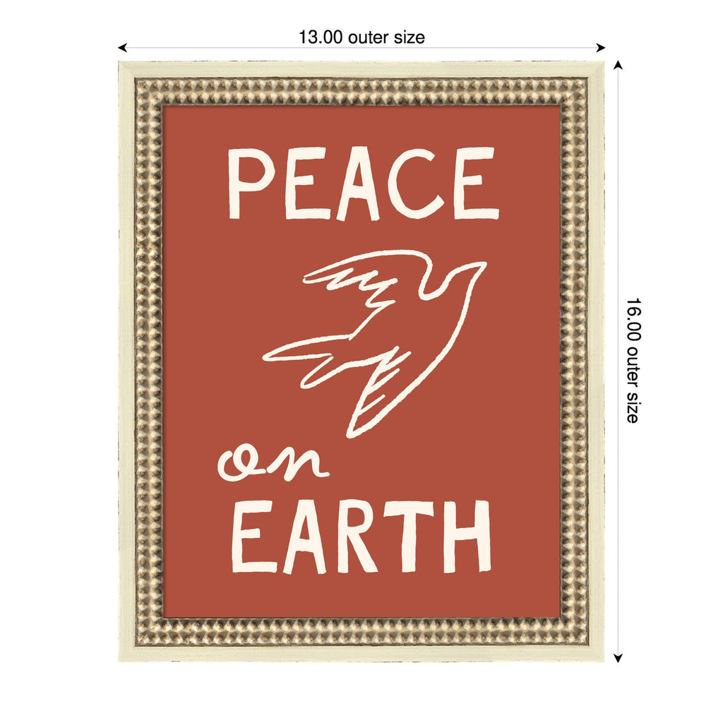 Peace on Earth by Kikiandnim Framed Mounted Canvas Wall Art Print