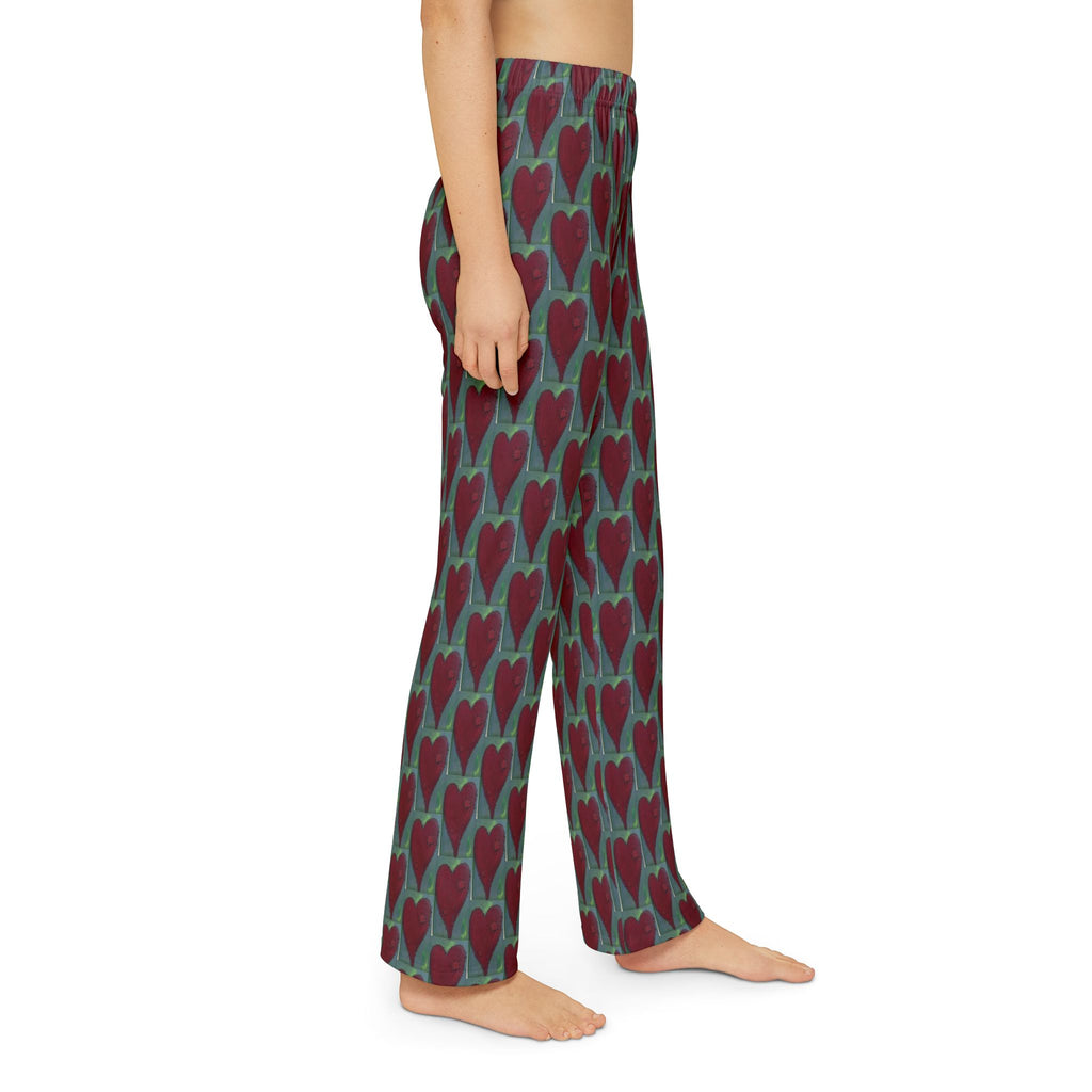 Kids Heart Print Lounge Pants