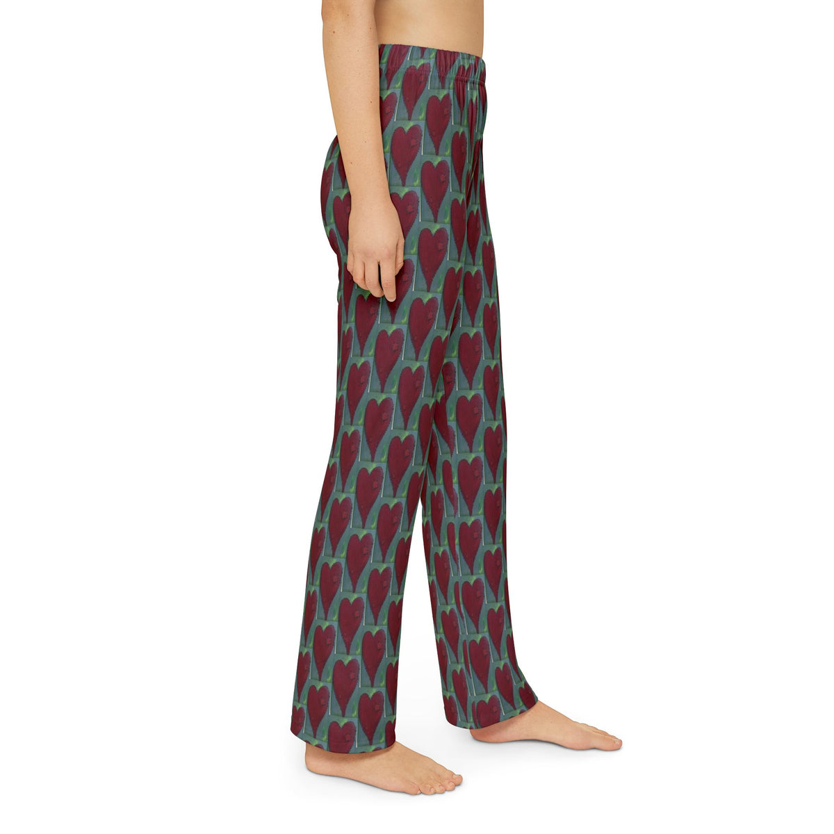 Kids Heart Print Lounge Pants