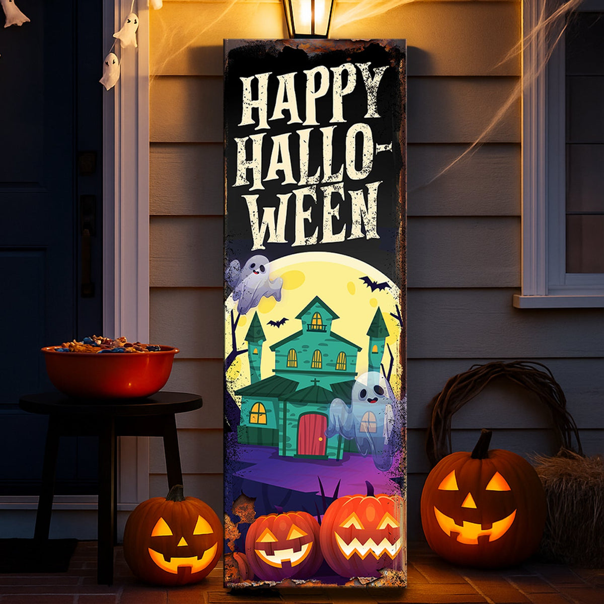 Halloween Welcome — Seasonal Wall Sign