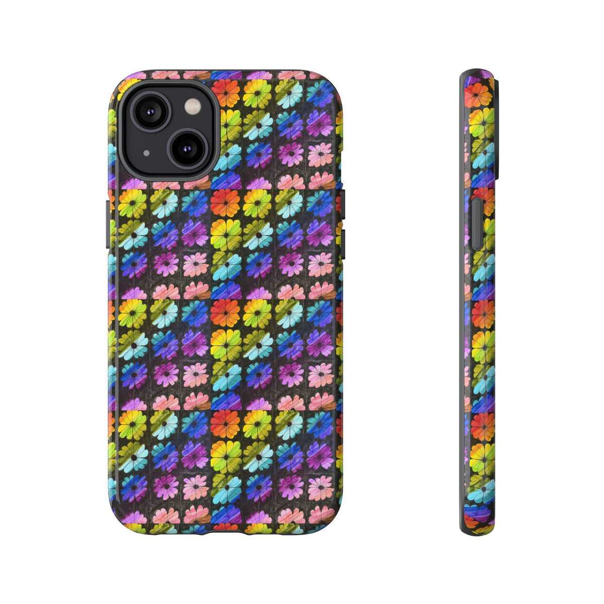 Colorful Floral Tough Phone Case