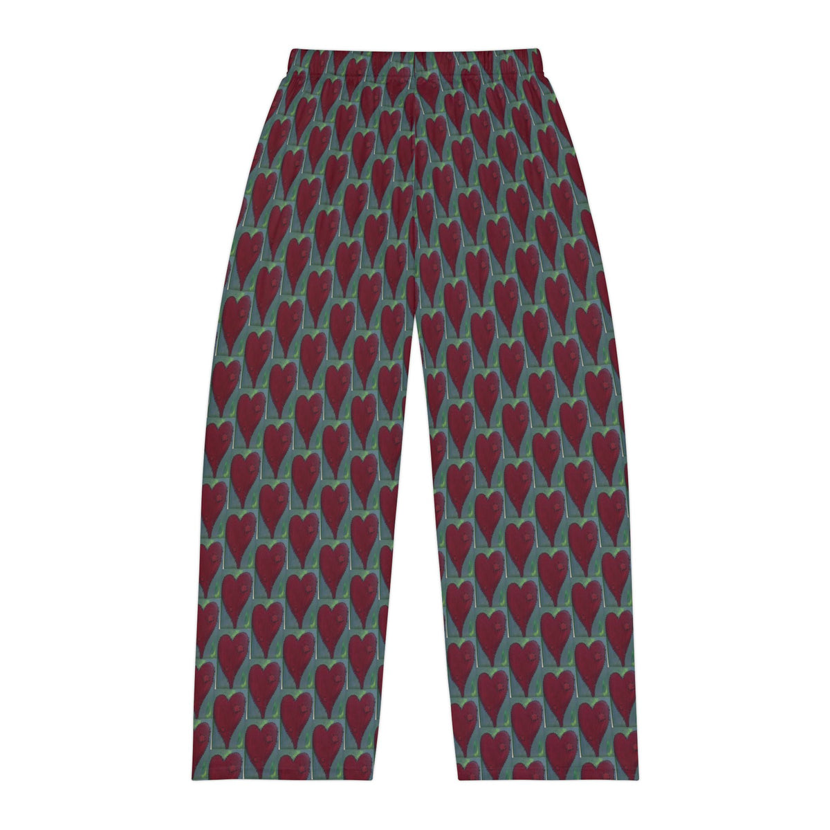 Men's Heart Pattern Pajama Pants