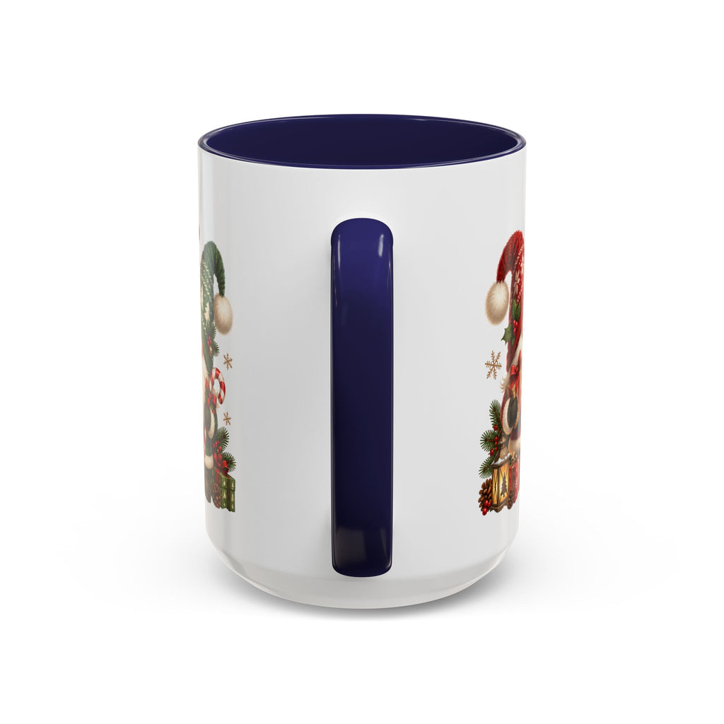 Festive Christmas Gnome and Reindeer Coffee Mug