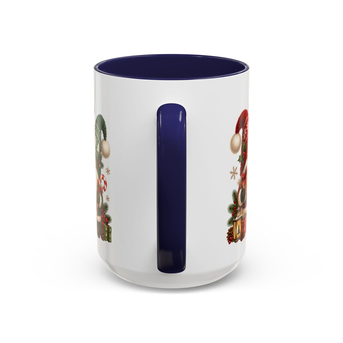 Festive Christmas Gnome and Reindeer Coffee Mug