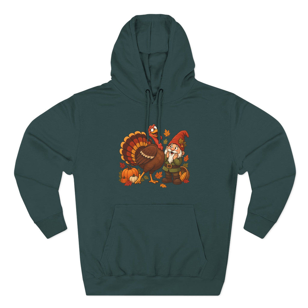 Thanksgiving Turkey Family Fleece Hoodie
