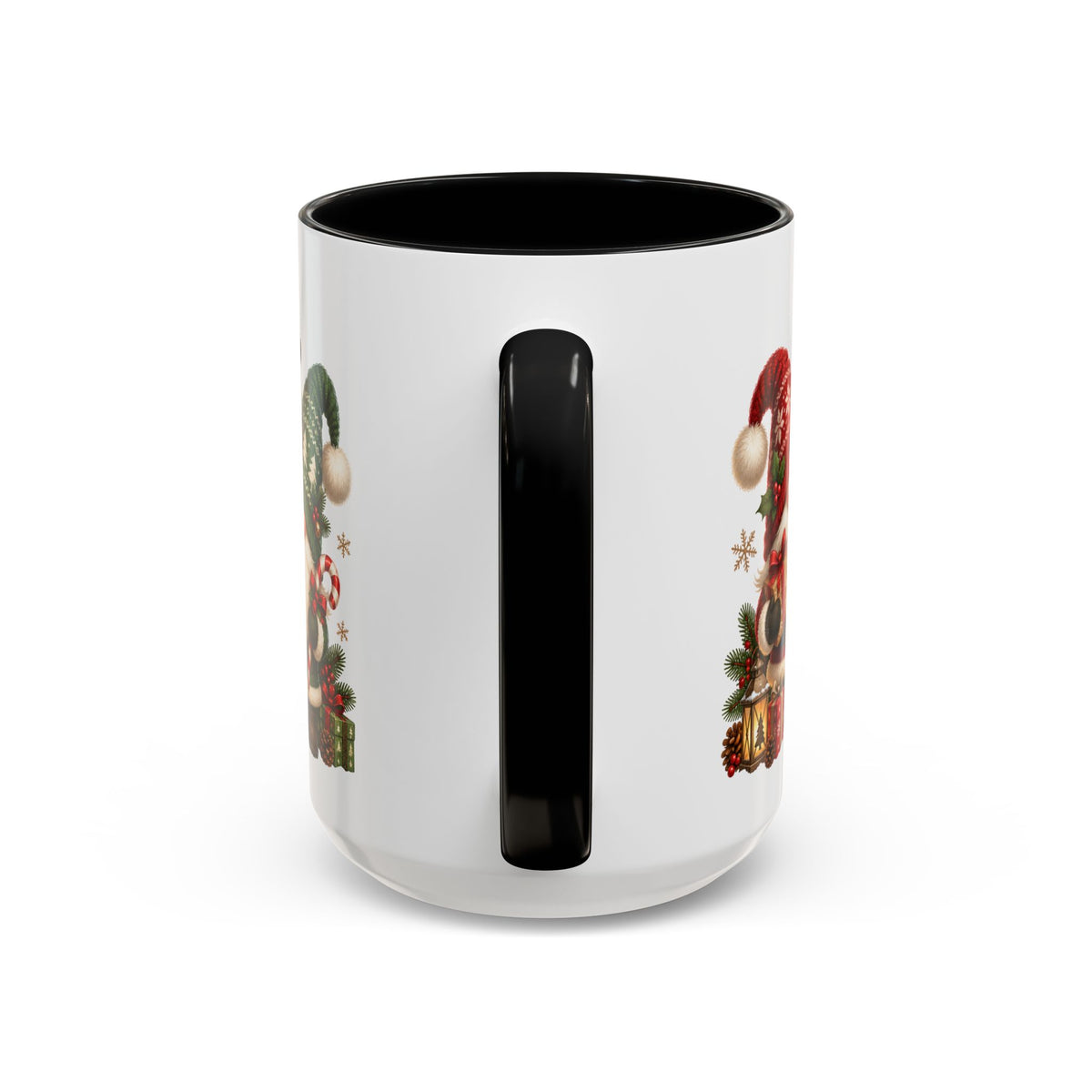 Festive Christmas Gnome and Reindeer Coffee Mug