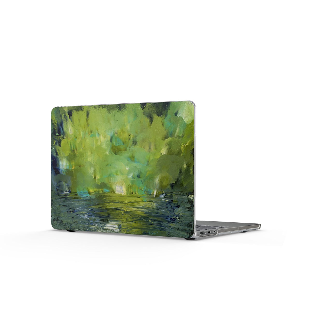 Impressionist Forest Lake MacBook Case