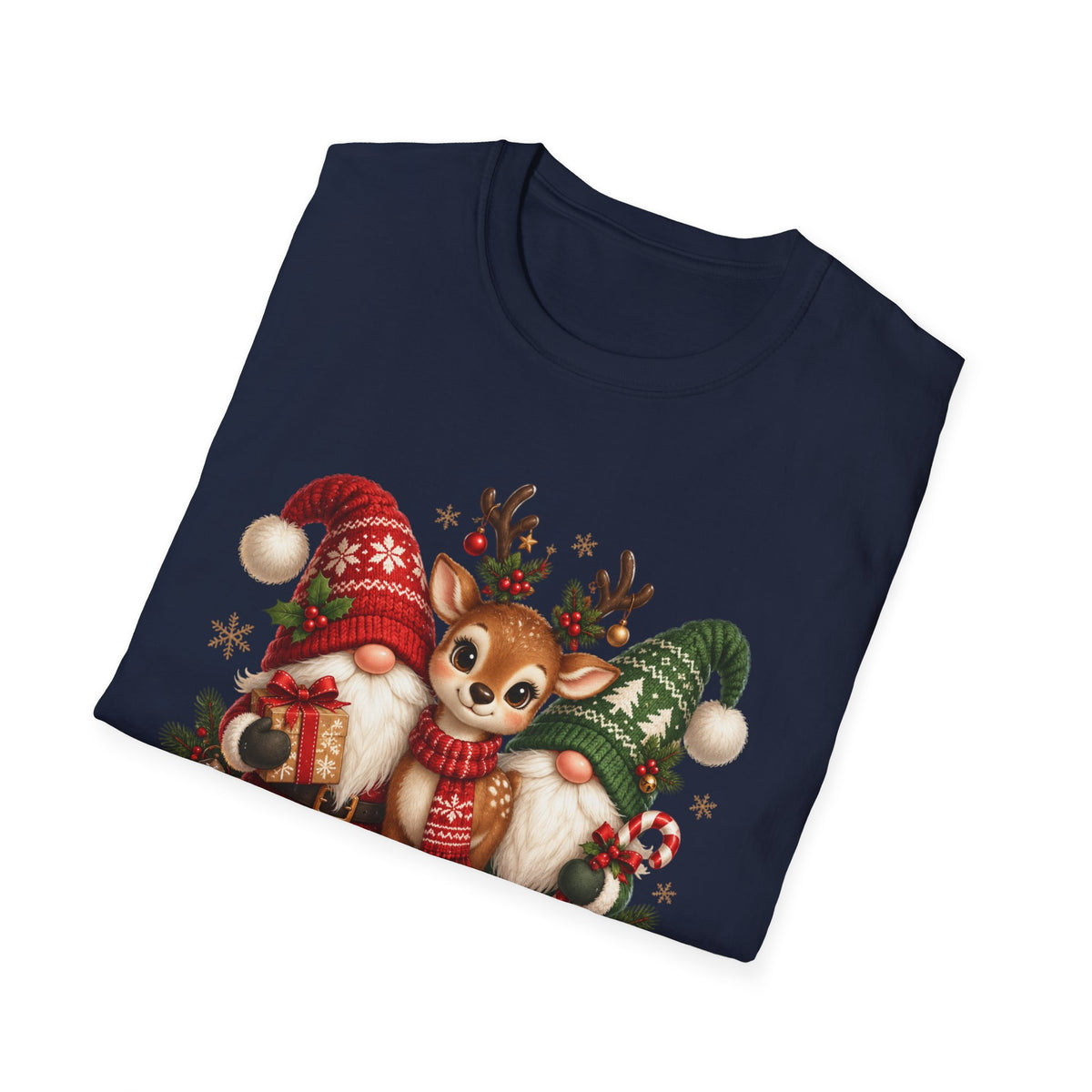 Christmas Reindeer and Bear Family T-Shirt