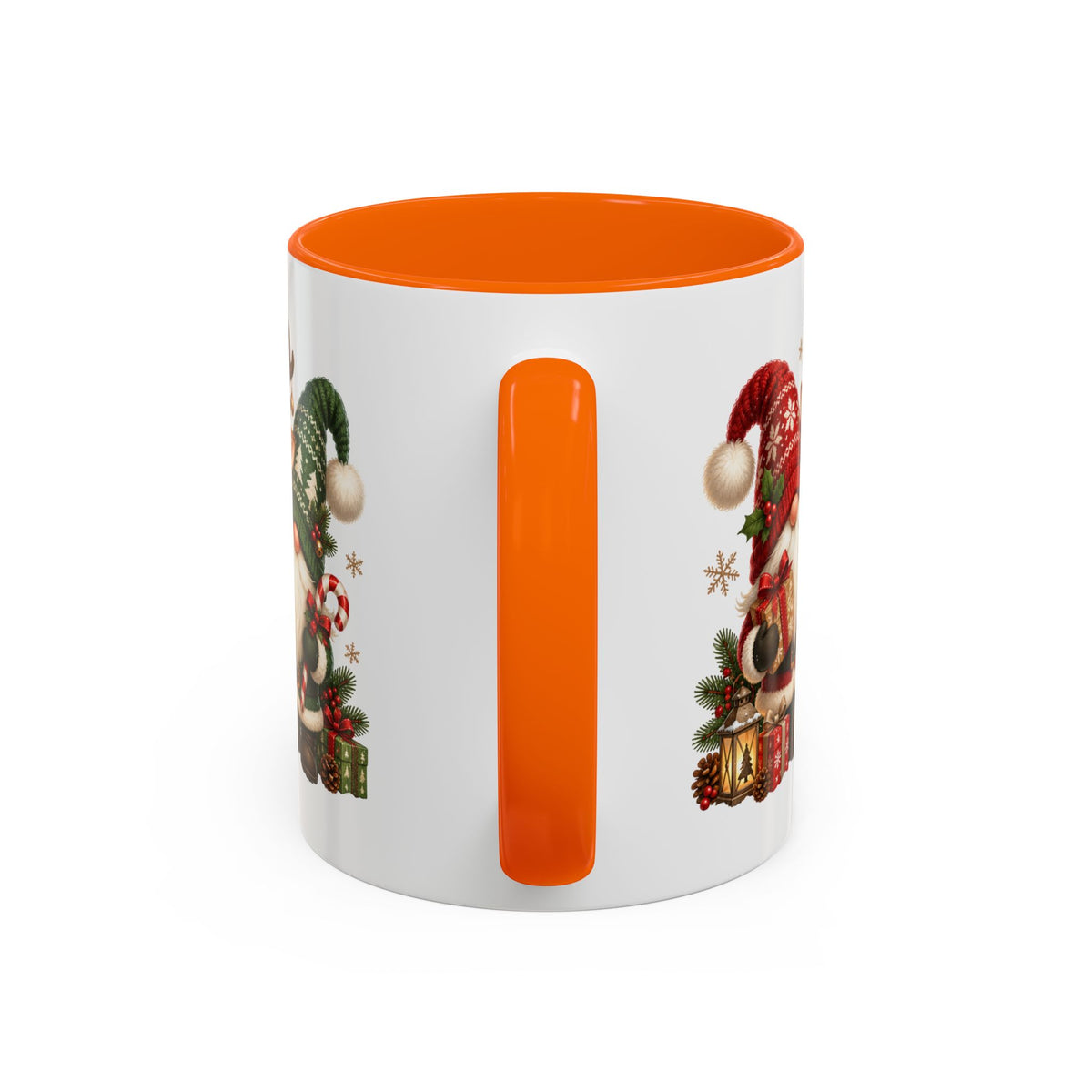 Festive Christmas Gnome and Reindeer Coffee Mug