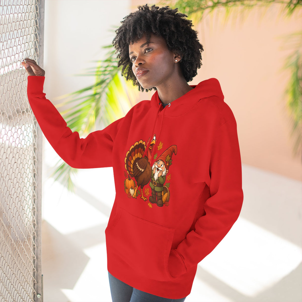 Thanksgiving Turkey Family Fleece Hoodie