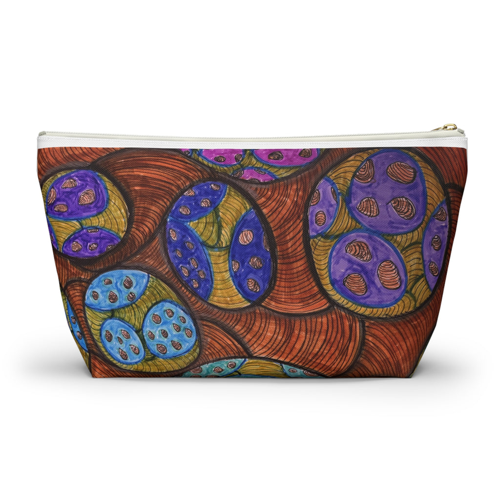 Colorful Abstract Botanical Accessory Pouch