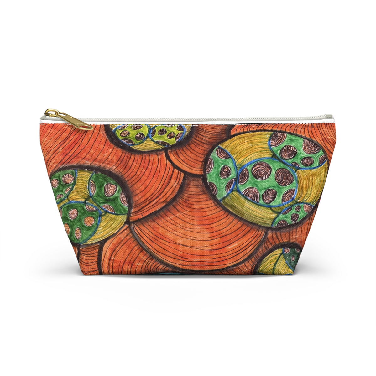 Colorful Abstract Botanical Accessory Pouch
