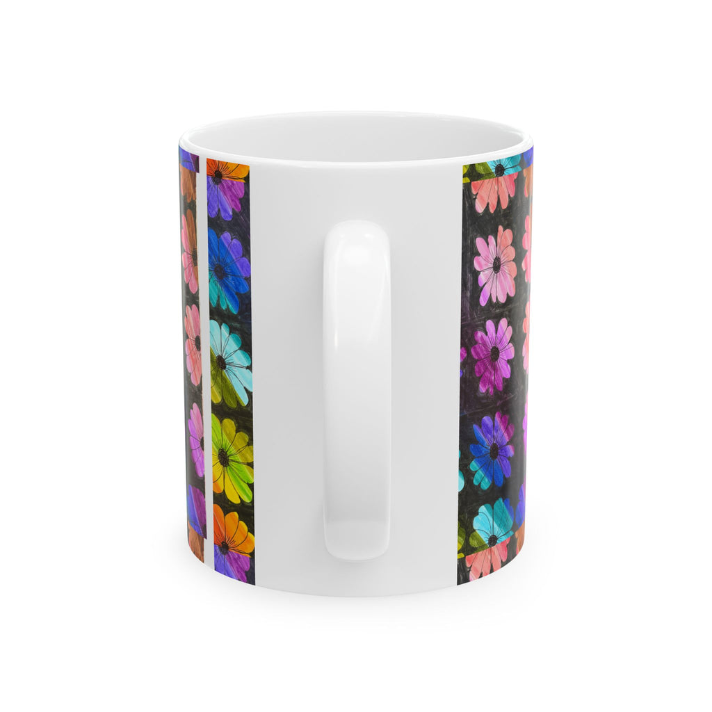 Colorful Wildflower Floral Ceramic Mug