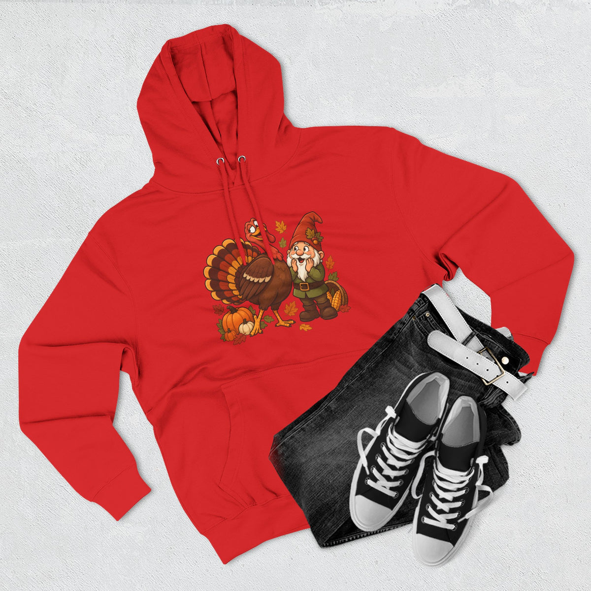 Thanksgiving Turkey Family Fleece Hoodie