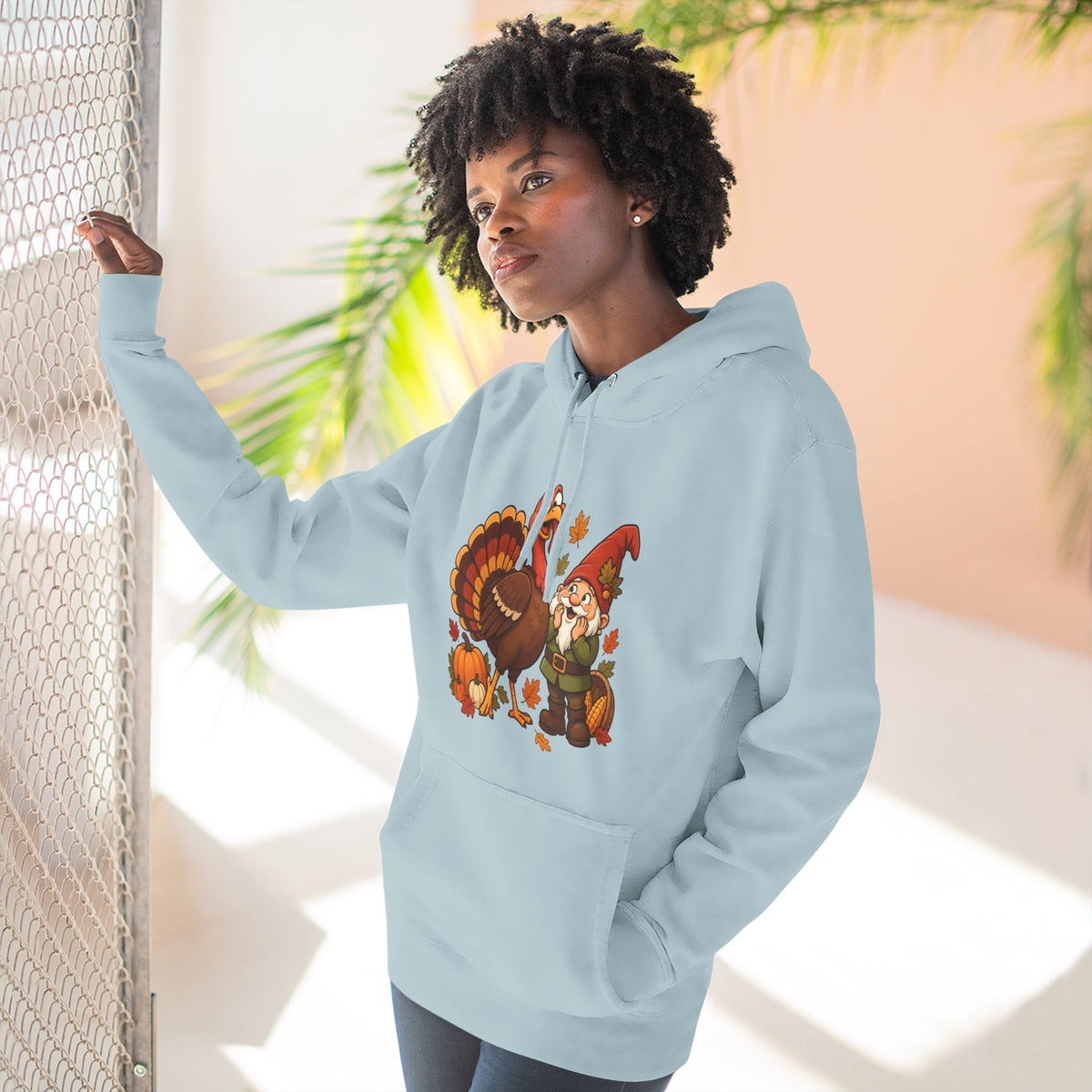 Thanksgiving Turkey Family Fleece Hoodie