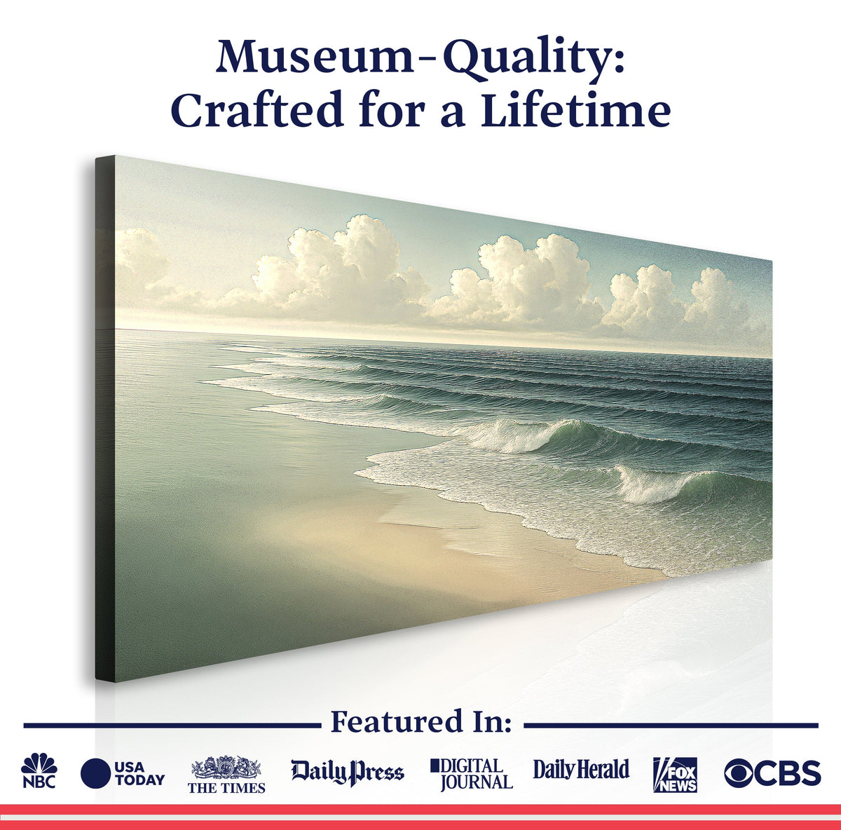 Shoreline Study No. 6 — Coastal Canvas Print