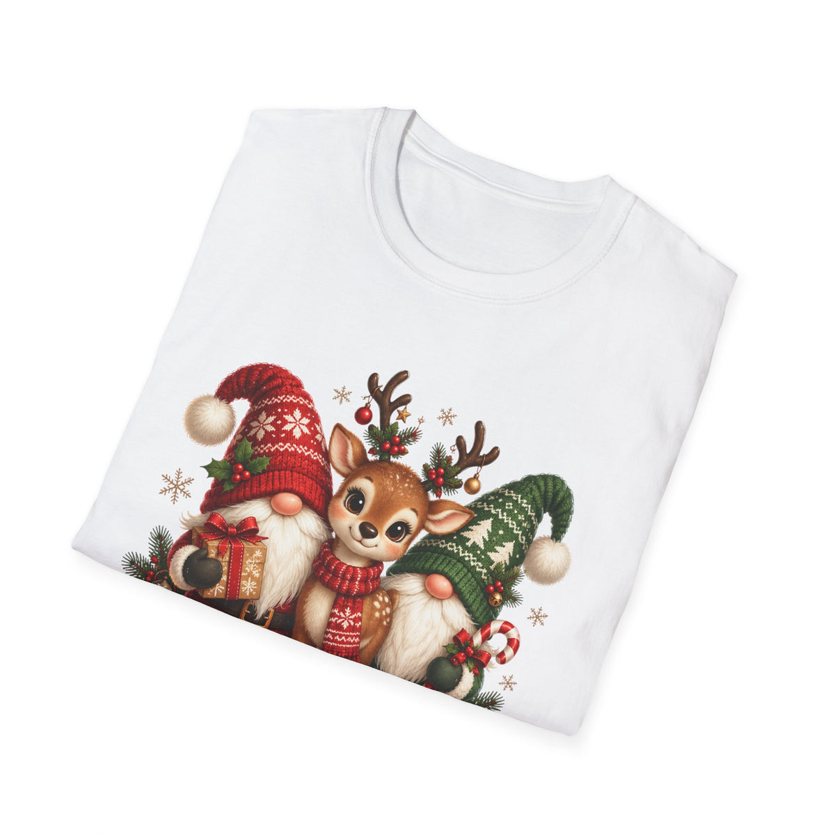 Christmas Reindeer and Bear Family T-Shirt