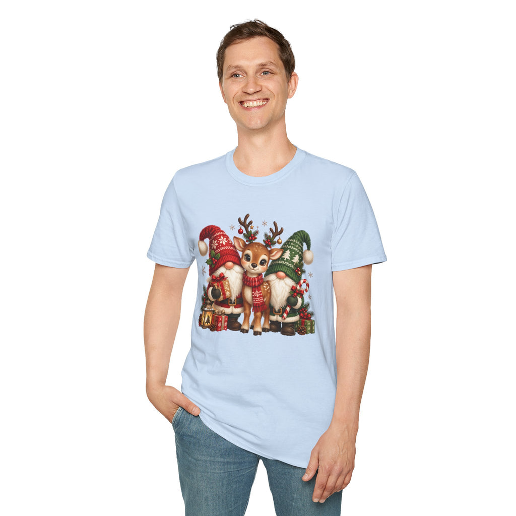 Christmas Reindeer and Bear Family T-Shirt