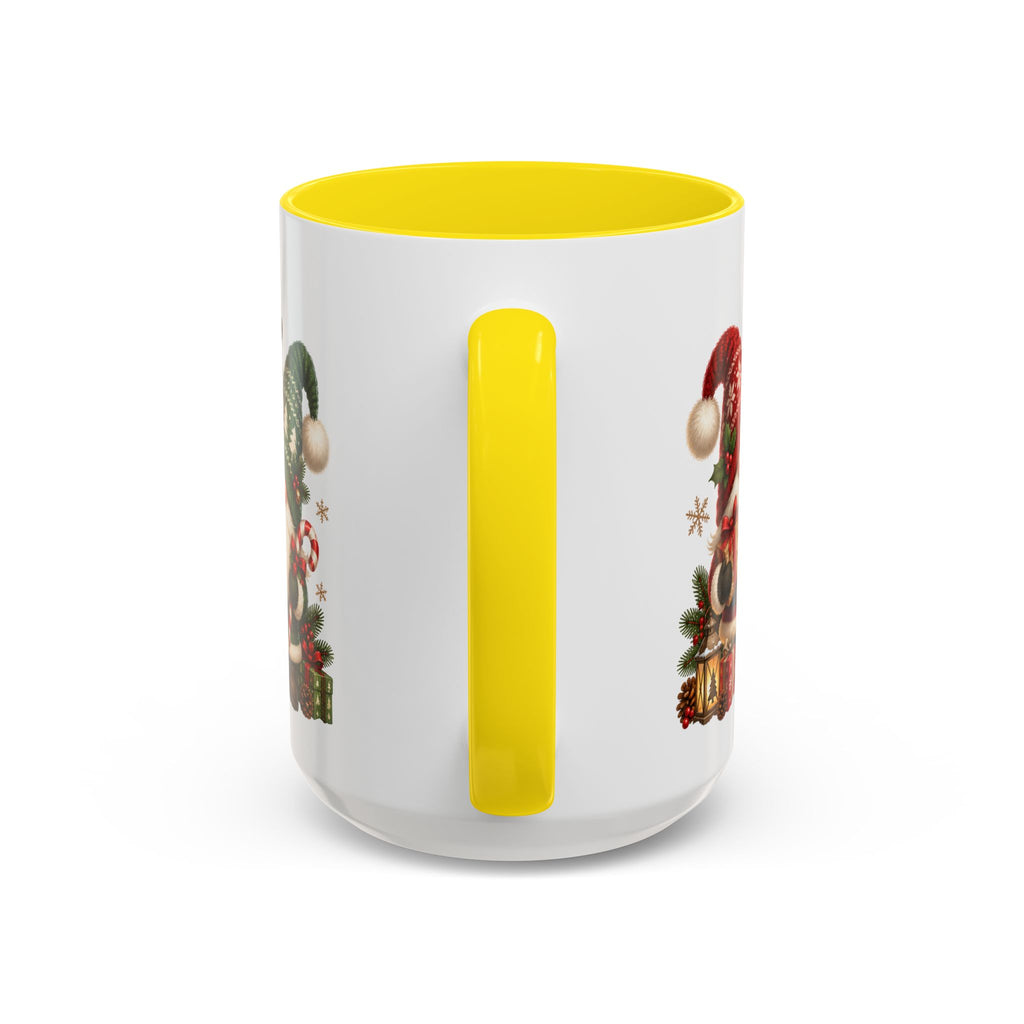Festive Christmas Gnome and Reindeer Coffee Mug