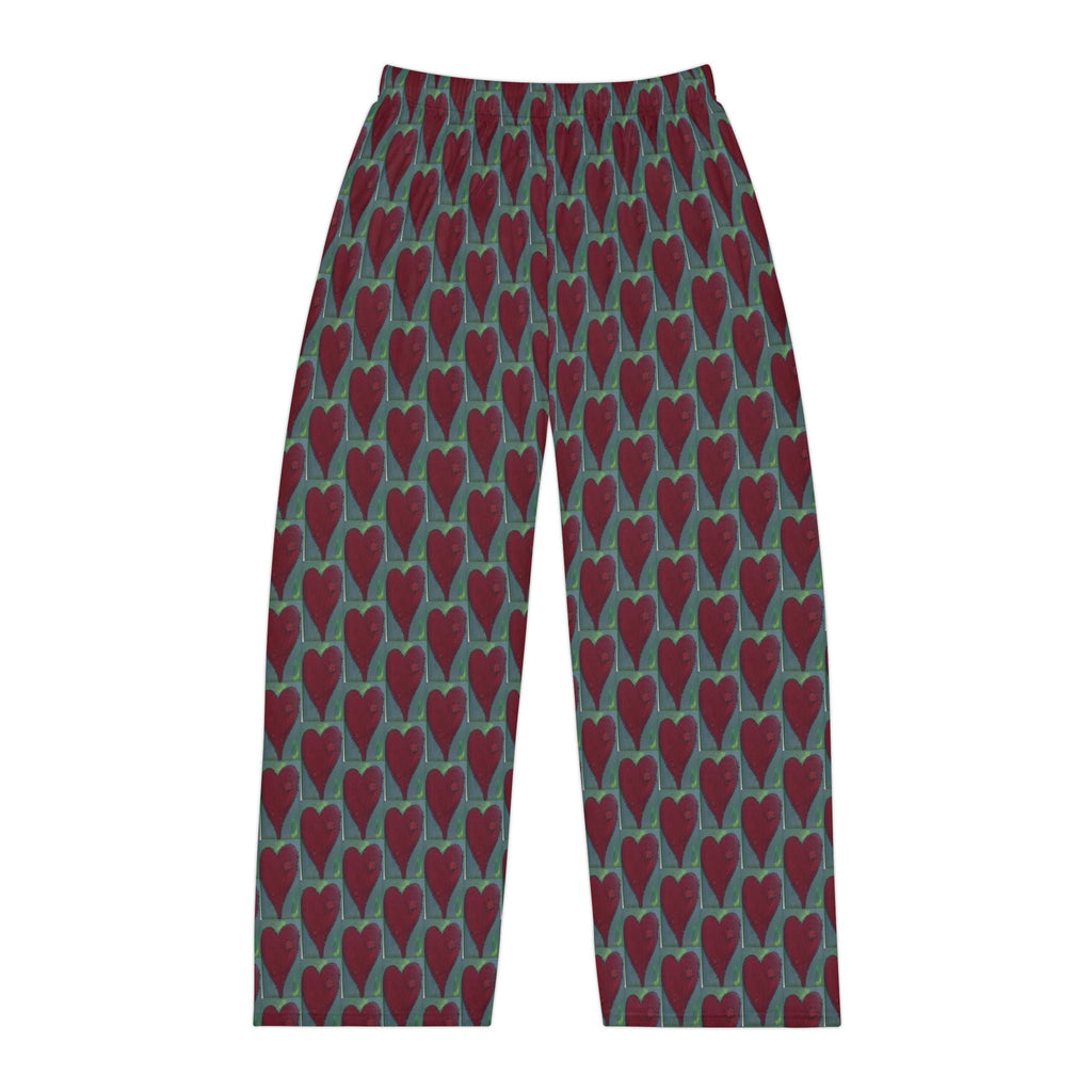 Men's Heart Pattern Pajama Pants