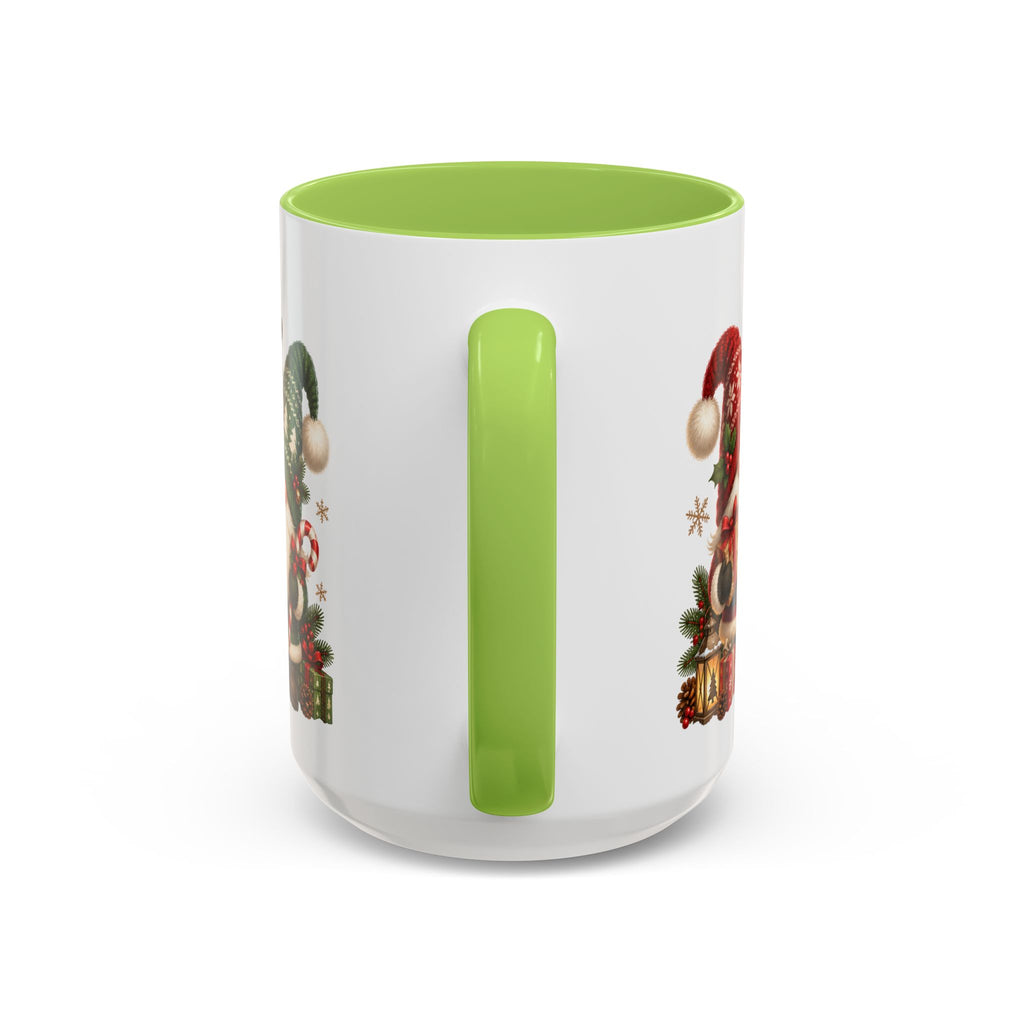 Festive Christmas Gnome and Reindeer Coffee Mug