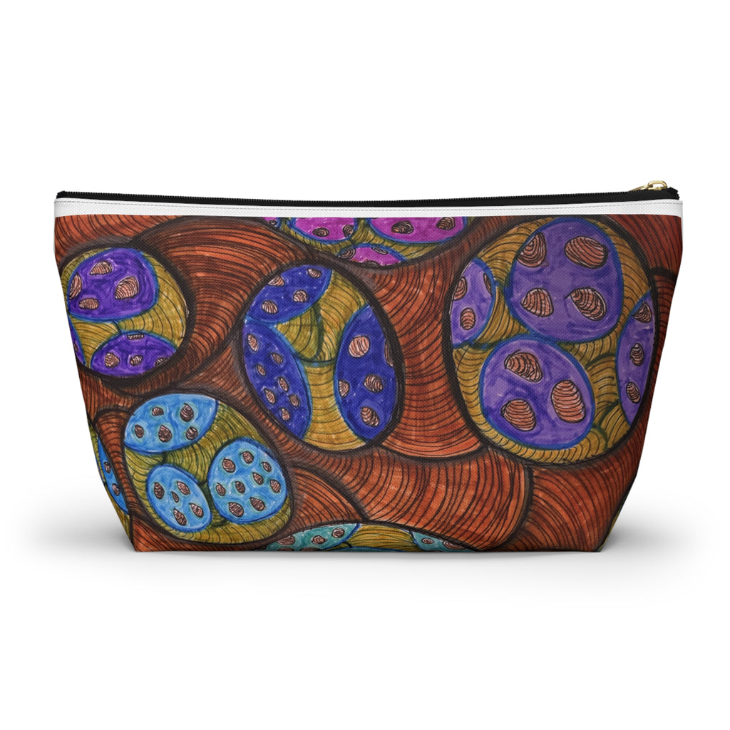 Colorful Abstract Botanical Accessory Pouch