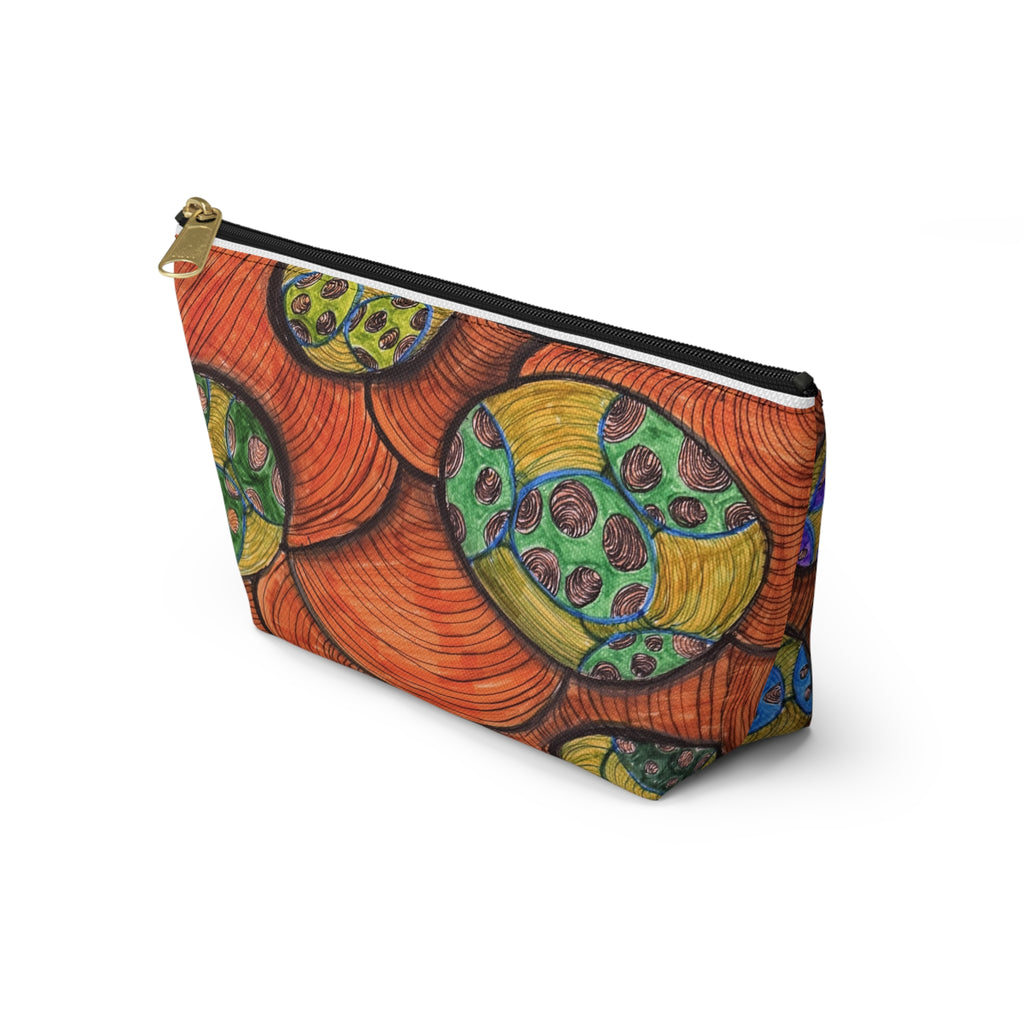 Colorful Abstract Botanical Accessory Pouch