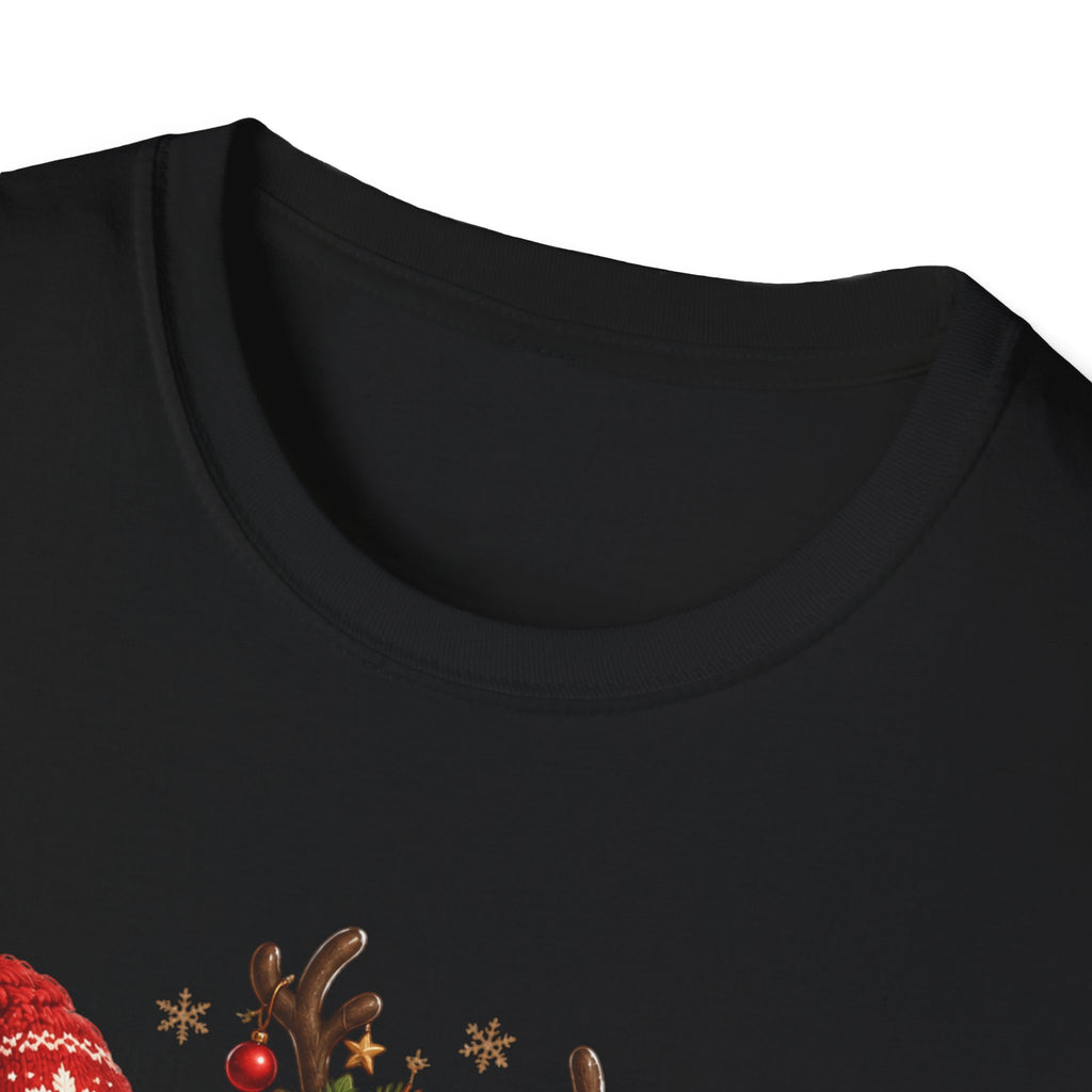 Christmas Reindeer and Bear Family T-Shirt