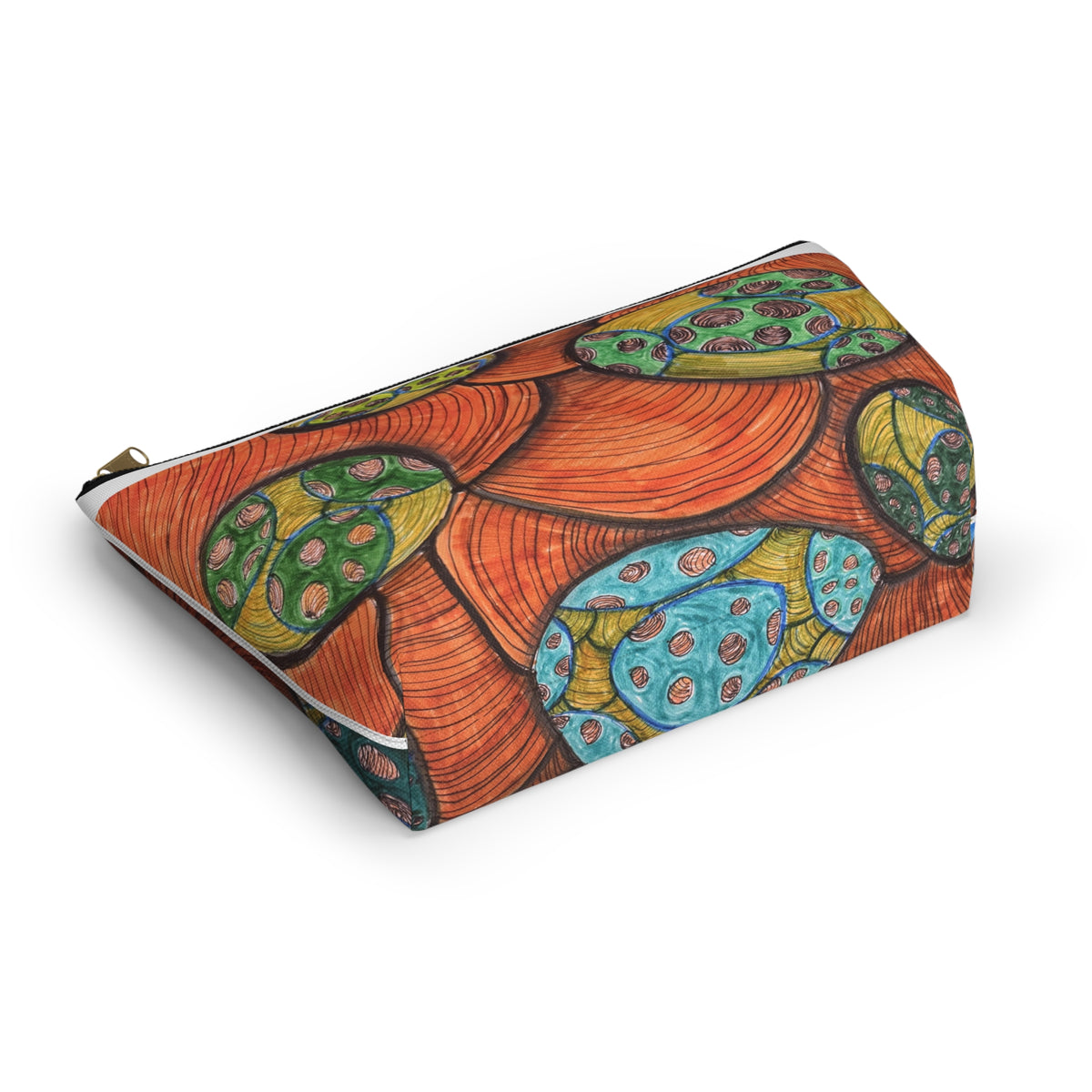 Colorful Abstract Botanical Accessory Pouch