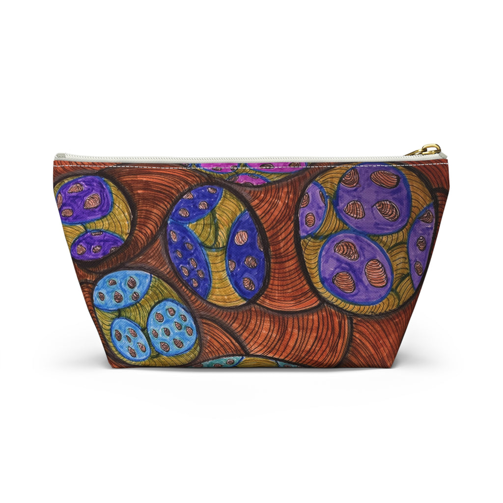 Colorful Abstract Botanical Accessory Pouch