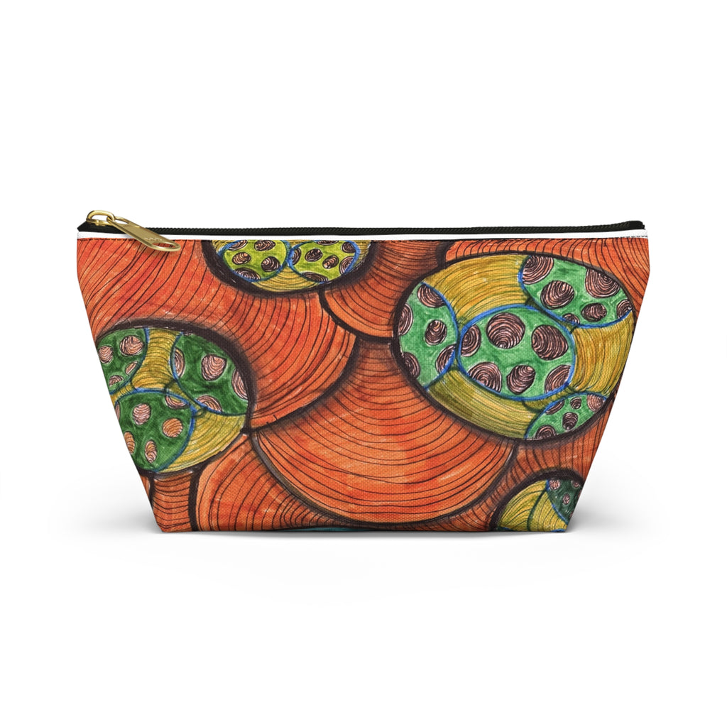 Colorful Abstract Botanical Accessory Pouch