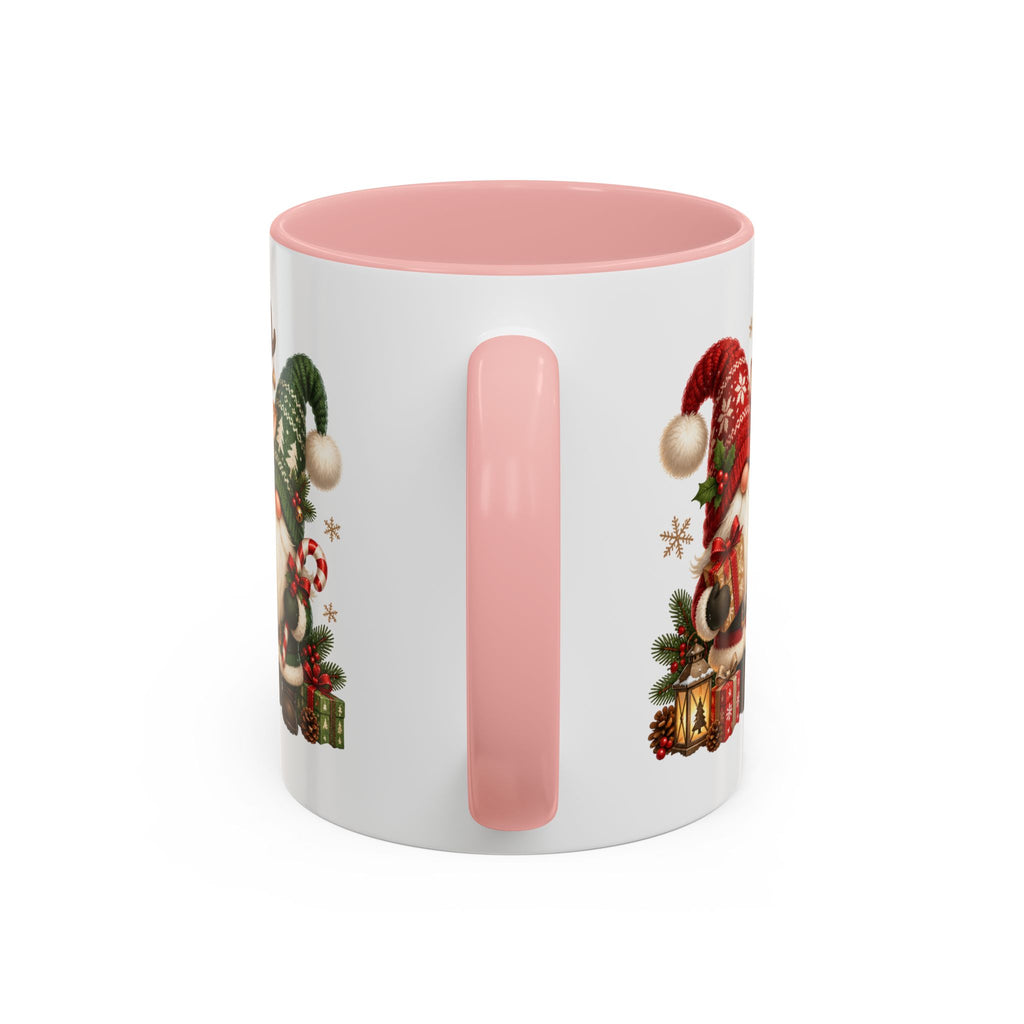 Festive Christmas Gnome and Reindeer Coffee Mug