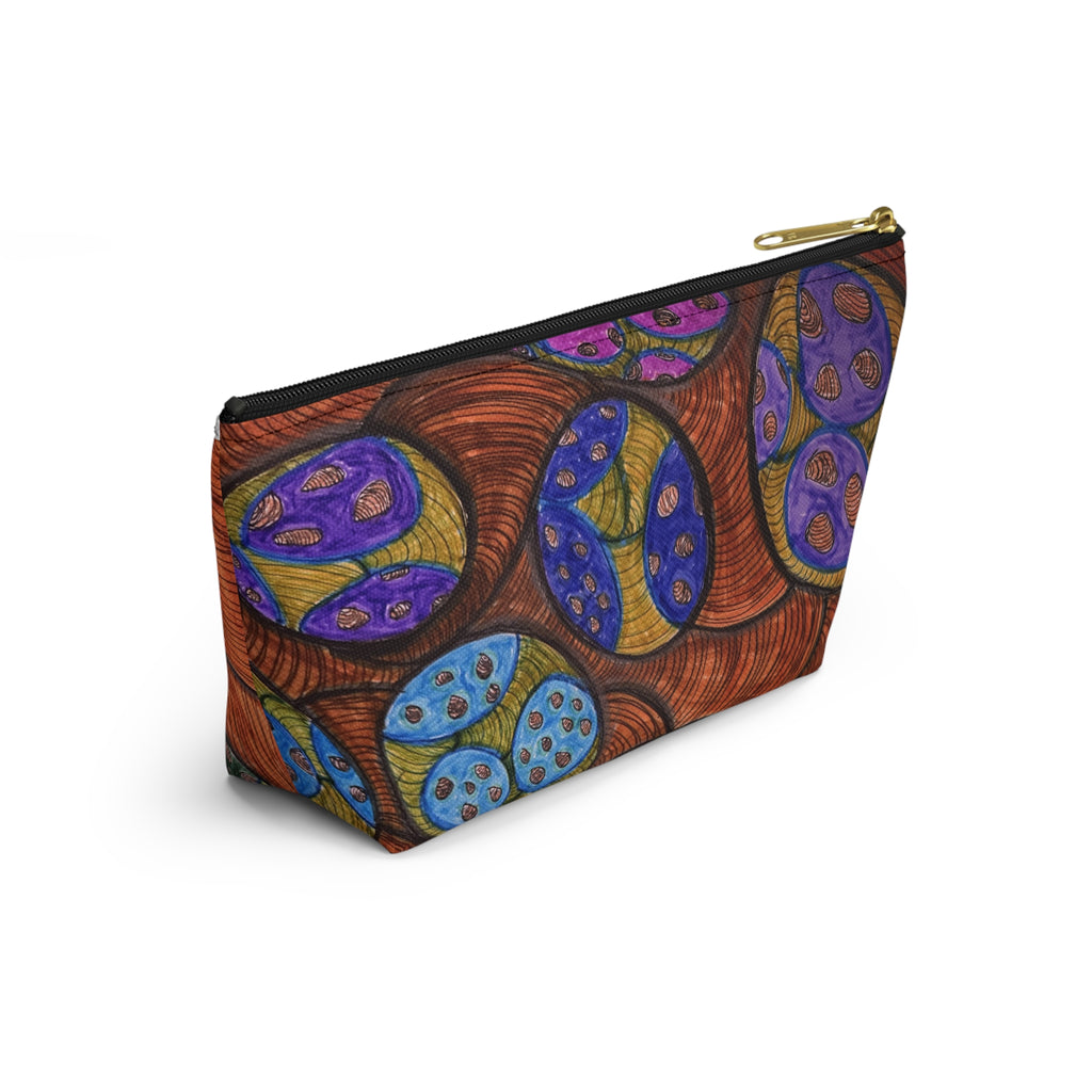 Colorful Abstract Botanical Accessory Pouch