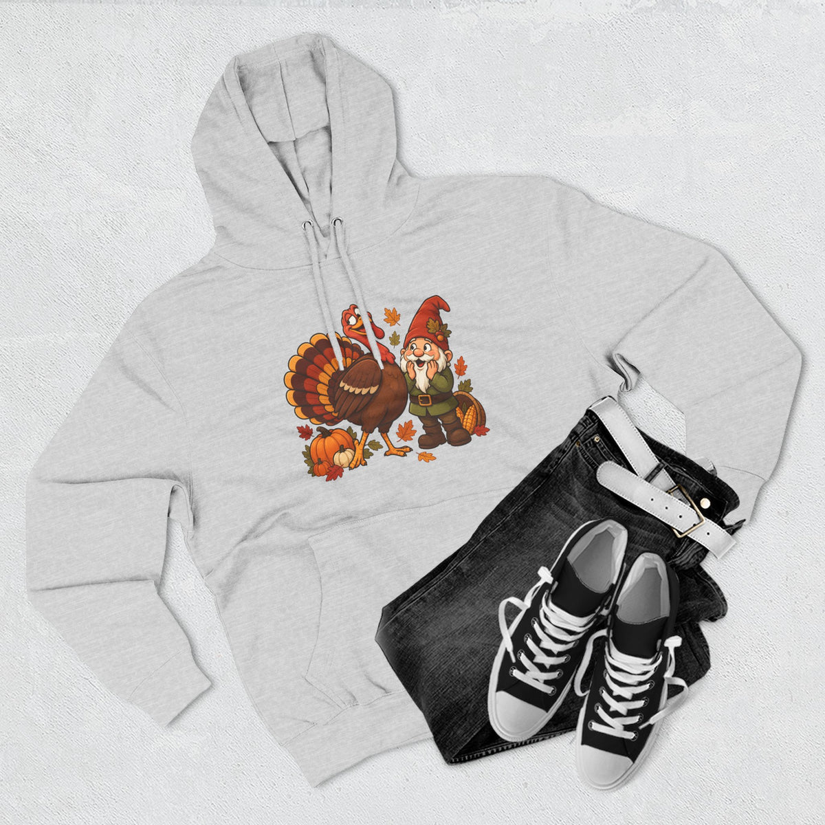 Thanksgiving Turkey Family Fleece Hoodie