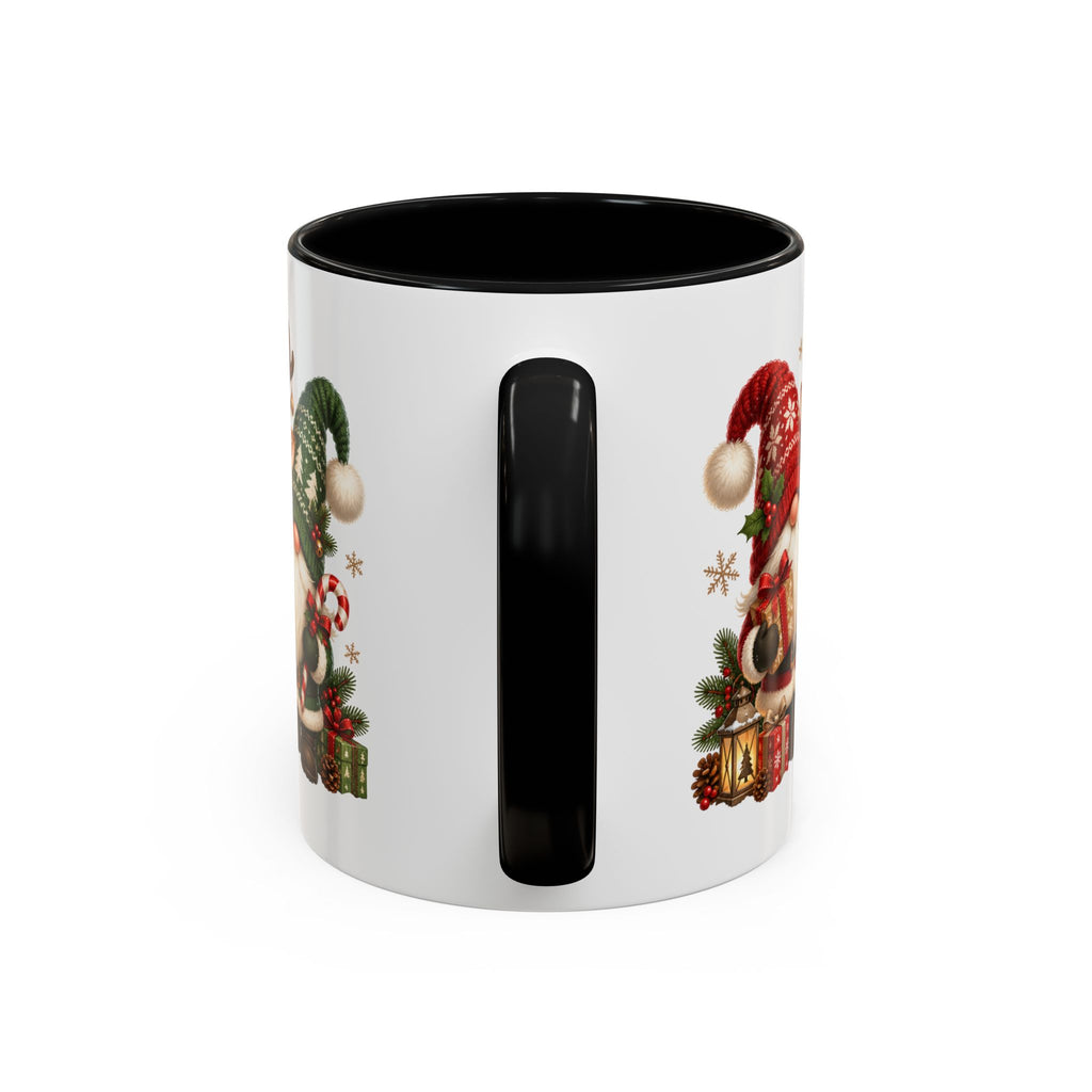 Festive Christmas Gnome and Reindeer Coffee Mug