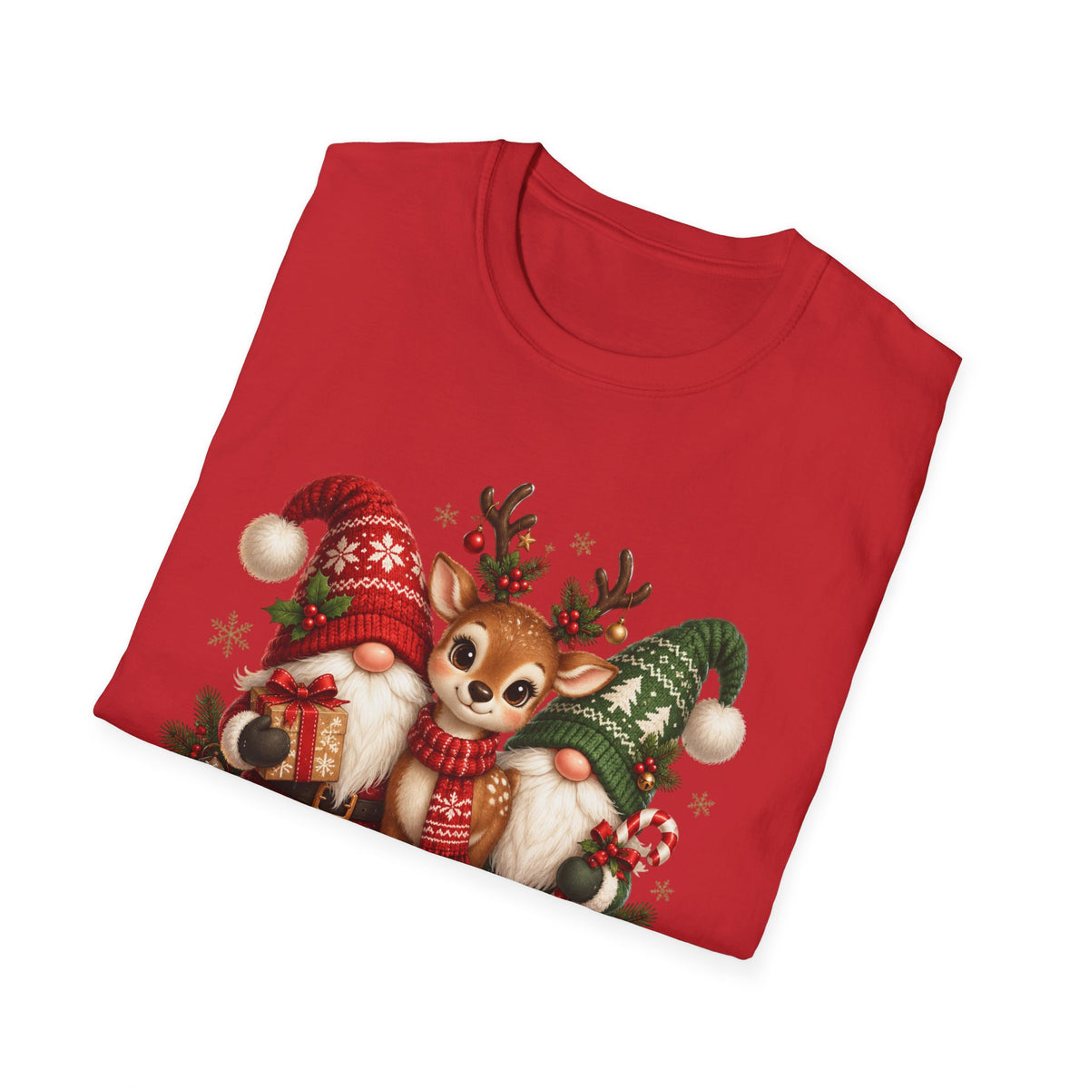 Christmas Reindeer and Bear Family T-Shirt