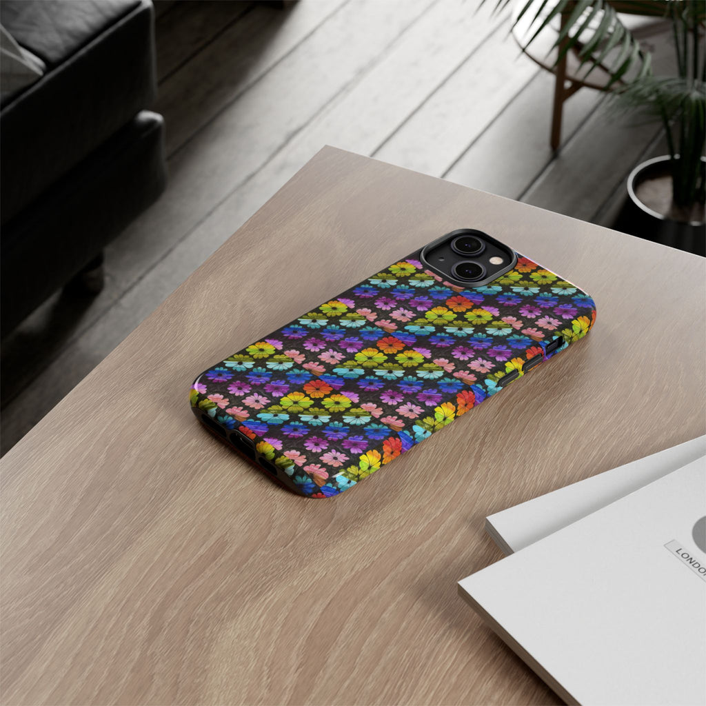 Colorful Floral Tough Phone Case