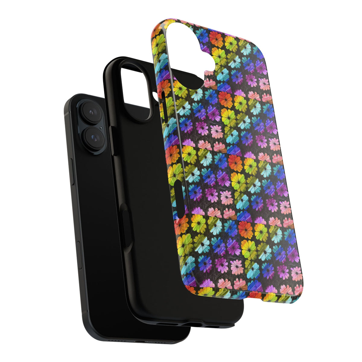 Colorful Floral Tough Phone Case