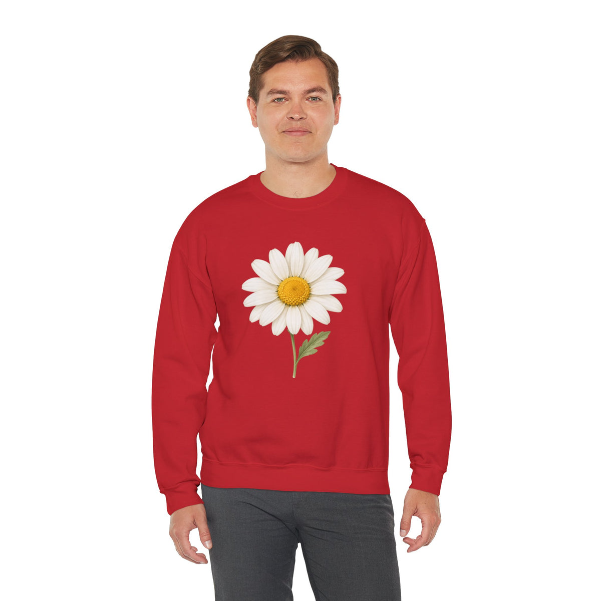 Daisy Flower Crewneck Sweatshirt