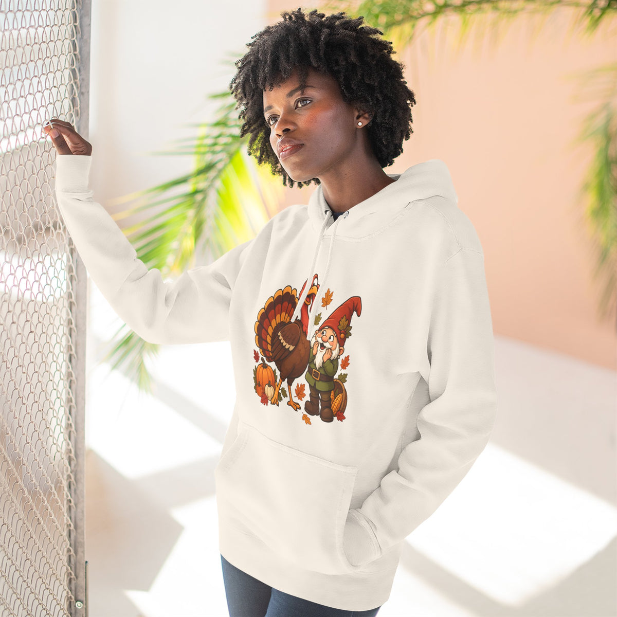 Thanksgiving Turkey Family Fleece Hoodie