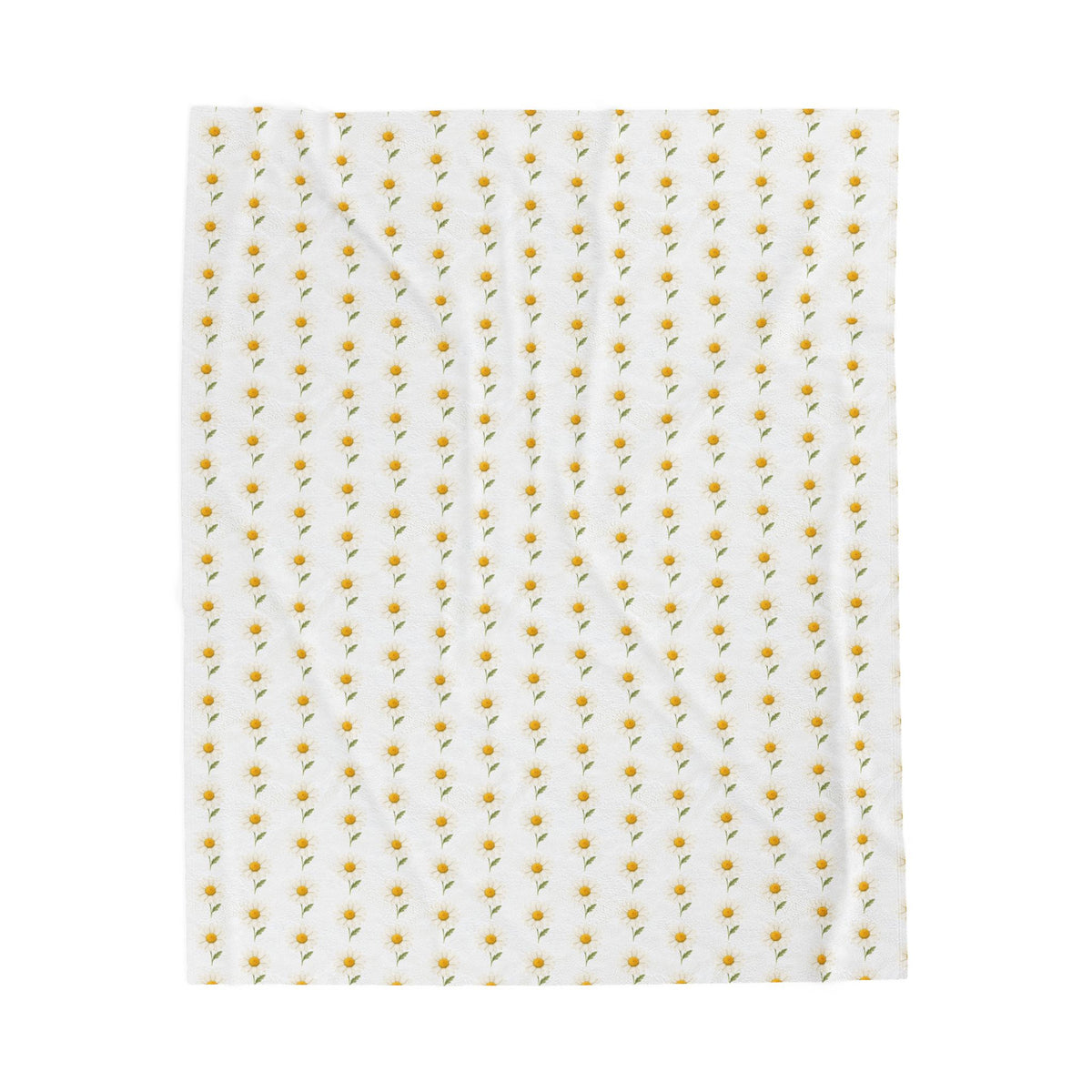 Daisy Floral Velveteen Plush Blanket