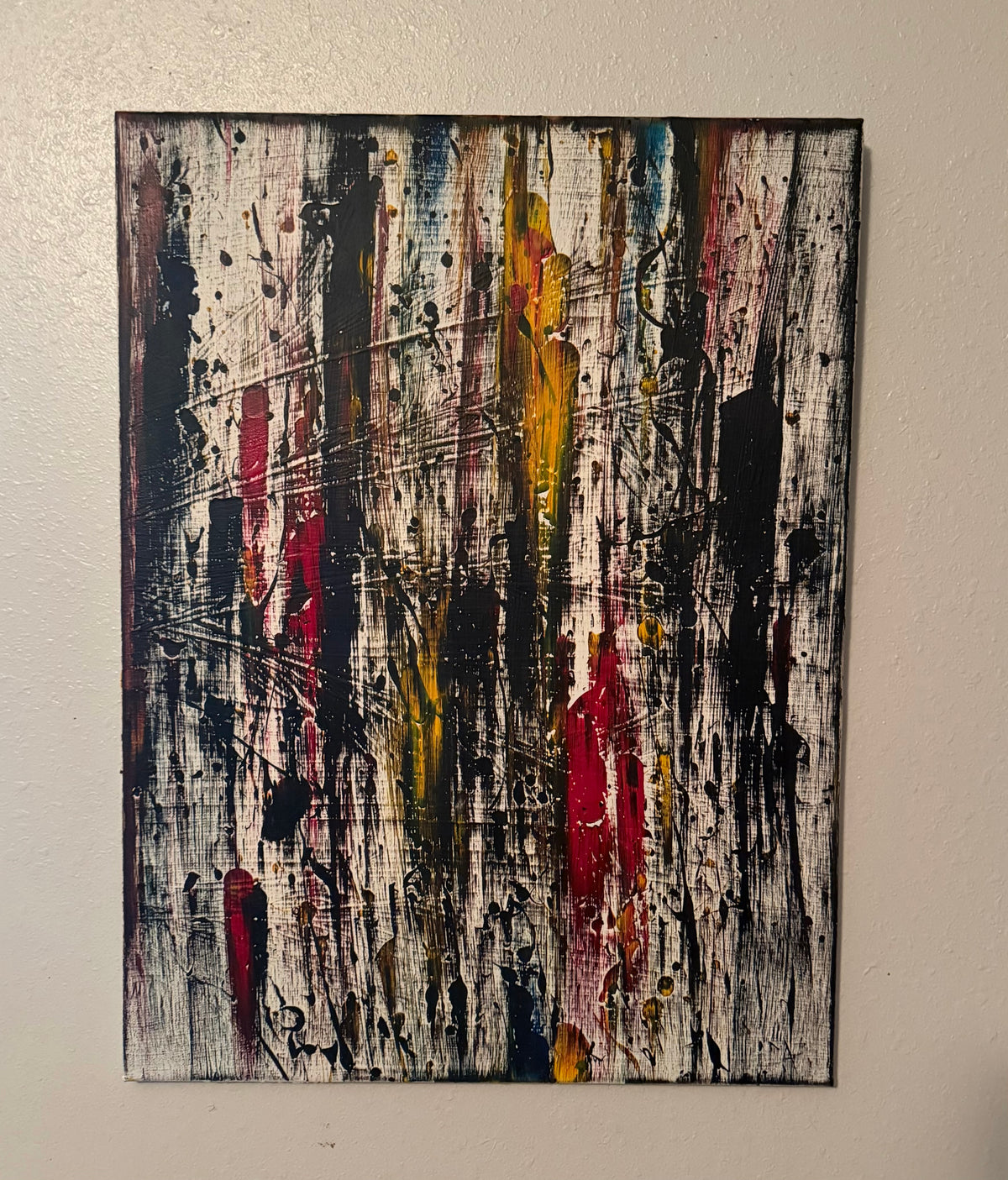 Abstract Vertical Drip – Digital Print