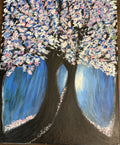 Moonlit Cherry Blossom Tree — Digital Print