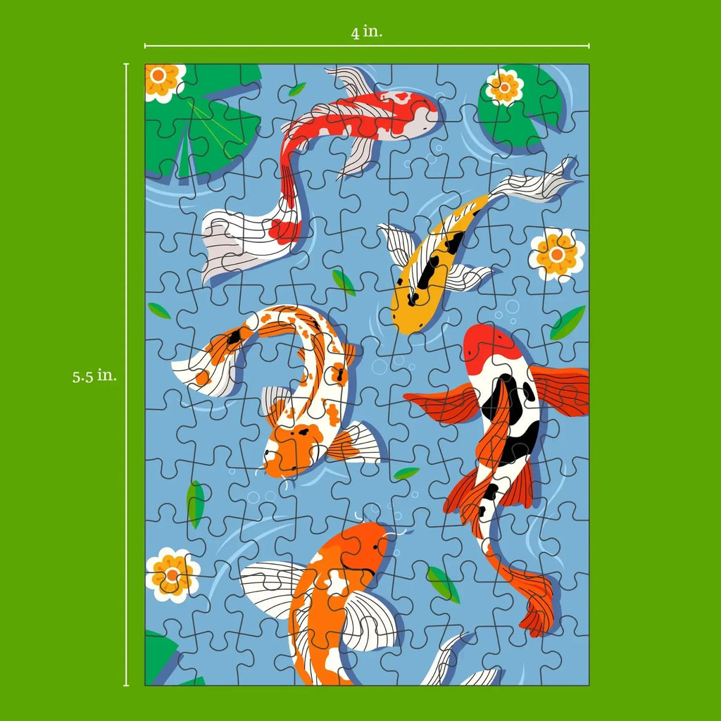 Koi 99 Piece Mini Jigsaw Puzzle Puzzledly