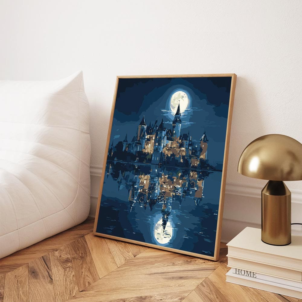 Castle in Moonlight - Paint By Numbers Kit