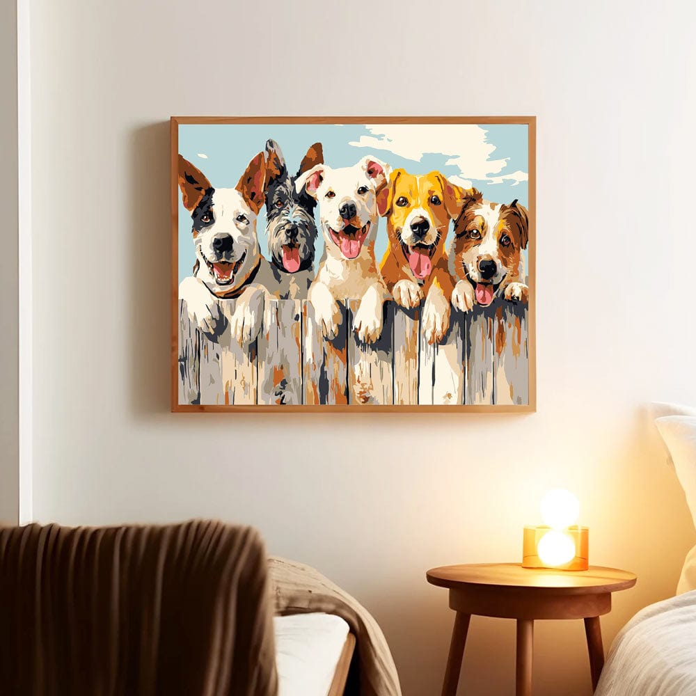 Happy Dogs - Paint By Numbers Kit