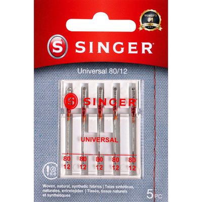 Singer Needles - Universal Red Band 80 / 12 5 Pack