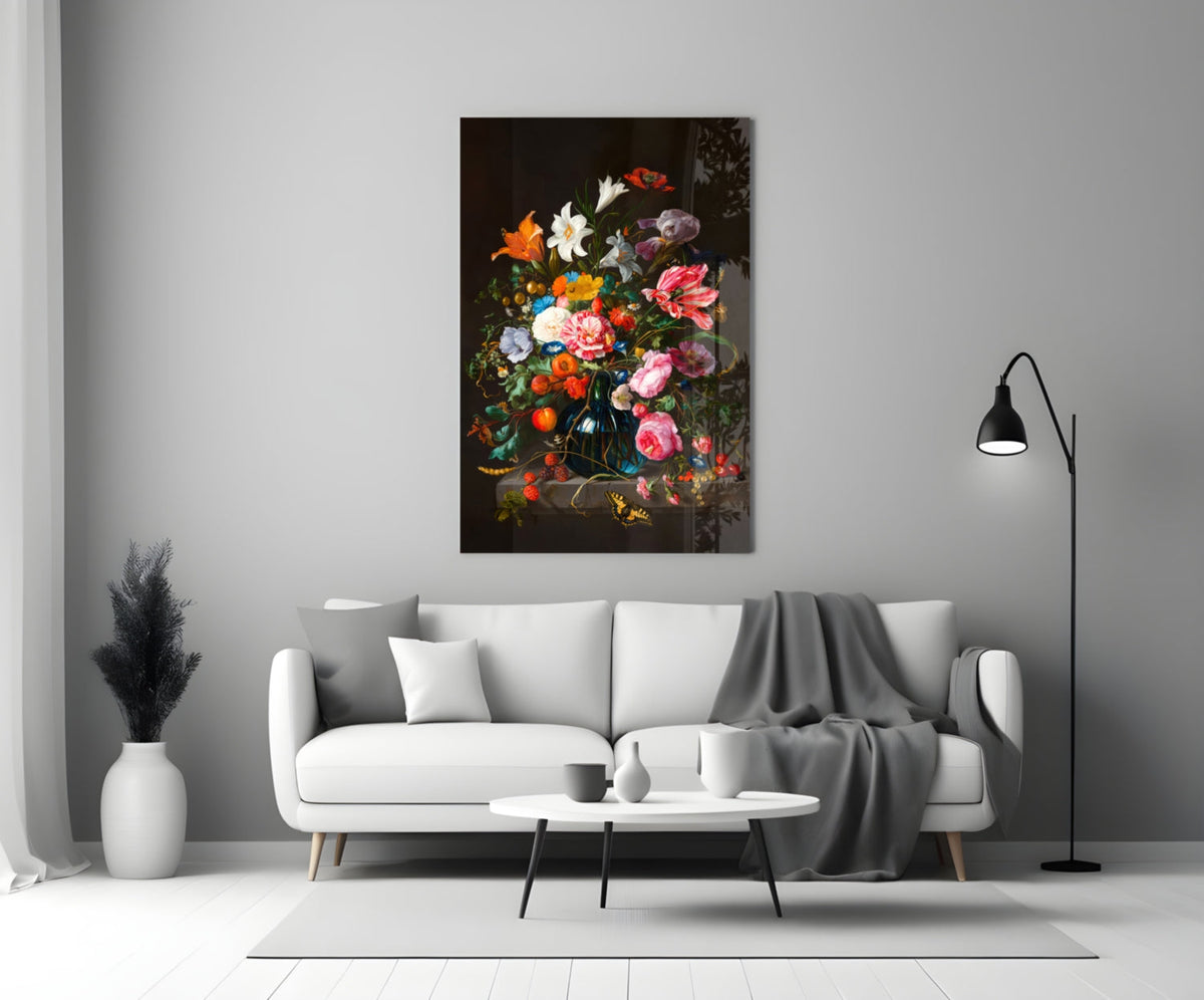 Classical Still Life Glass Wall Art || Designer Collection
