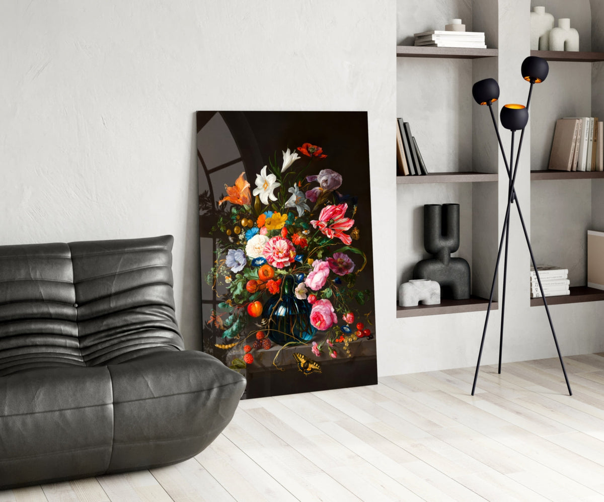Classical Still Life Glass Wall Art || Designer Collection